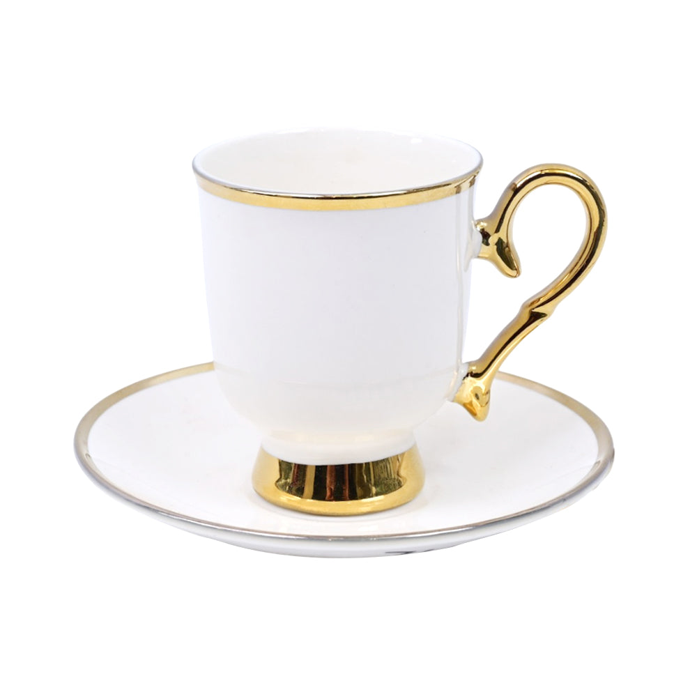 KEHWA CUP & SAUCER SET 6 PC ROYAL BISTRO IR Z01