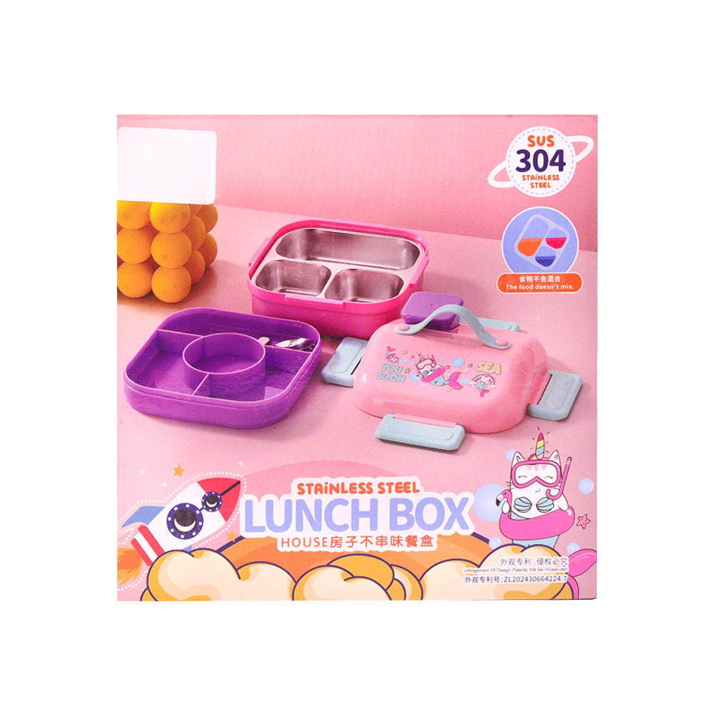 D-26 SS KIDS LUNCH BOX ASST IR