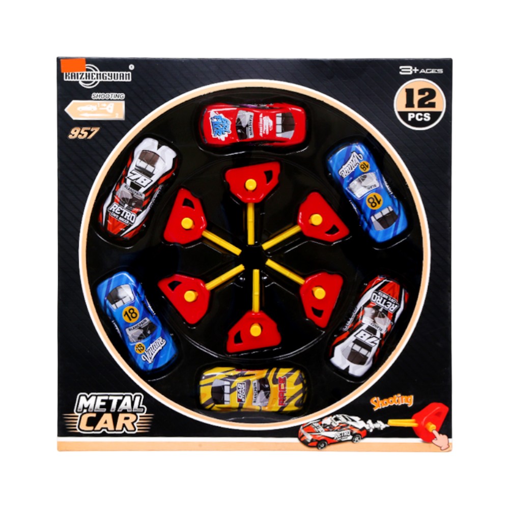 KZ957-120 METAL CAR DINKEY 12PC SET IR