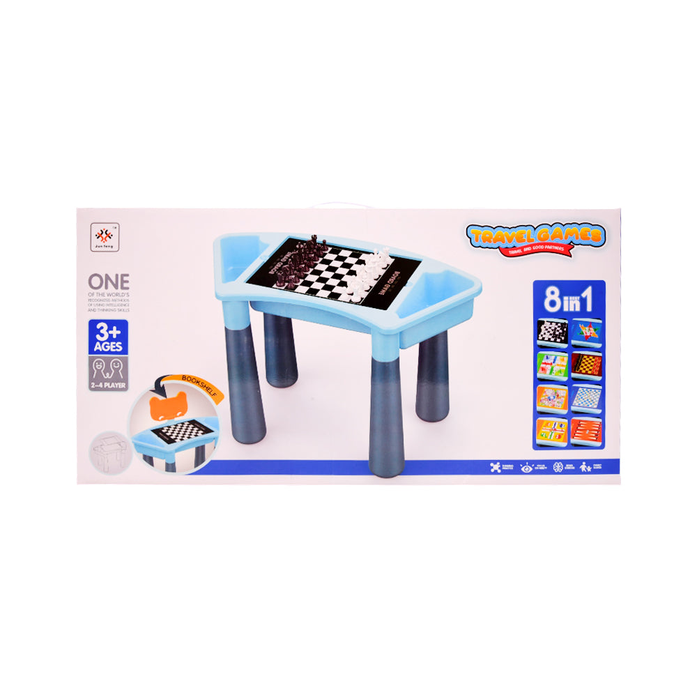 JF378-85 TRAVEL BOARD GAME DESK 8IN1 IR