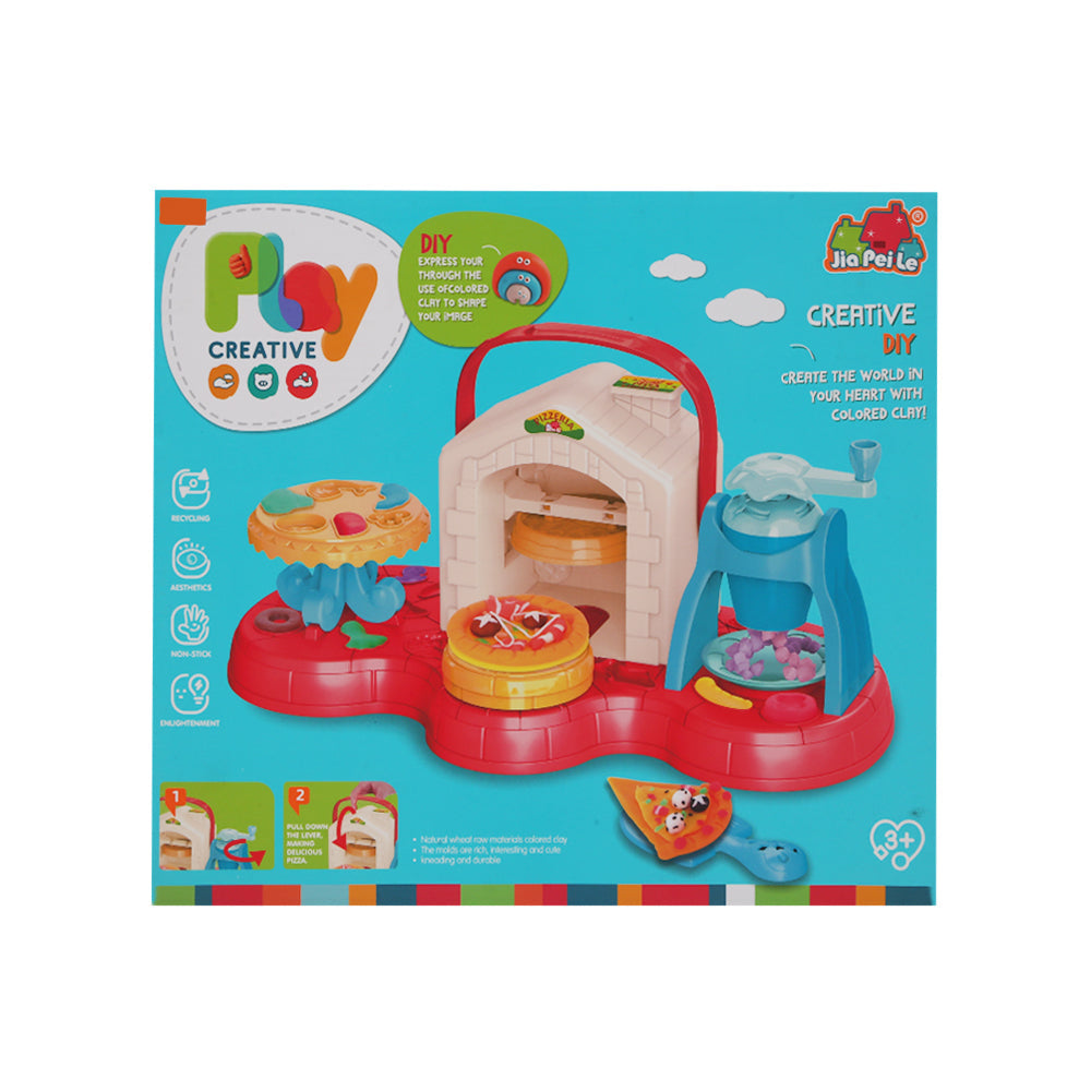 5838-251 DIY CREATIVE PIZZA PLAYDOUGH SET IR