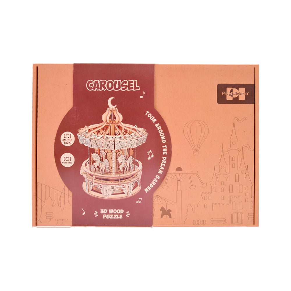 68030 CAROUSEL GARDEN 3D WOODEN PUZZLE IR