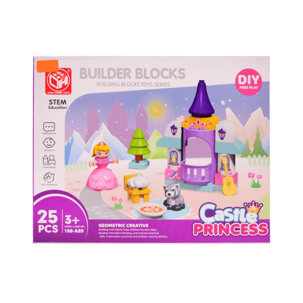 188-A89 CASTLE BUILDING BLOCKS 25PC IR