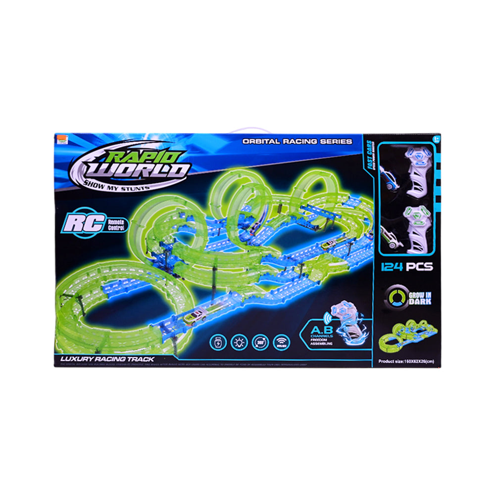 6688-615 RAPID WORLD TRACK SET 124PC IR
