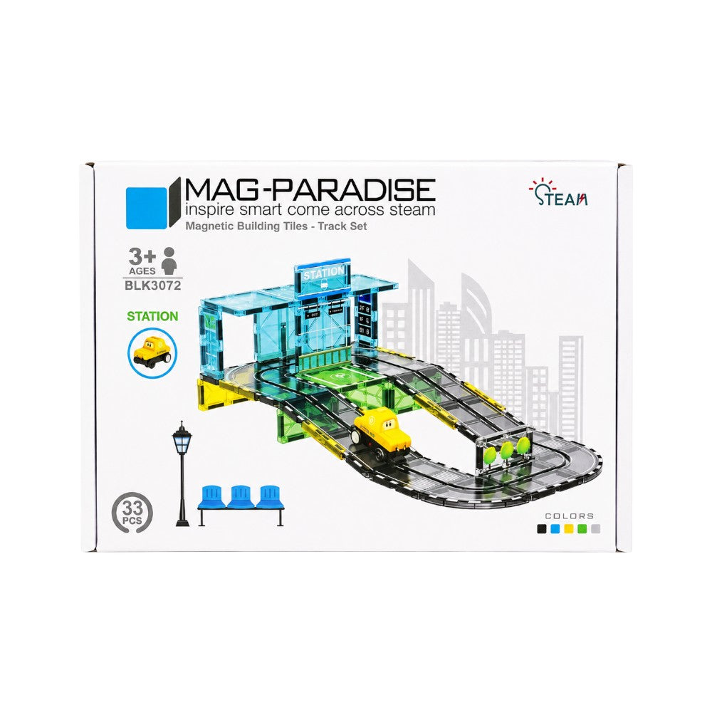 BLK3072 MAG-PARADISE BLOCK TRACK SET 33PC IR