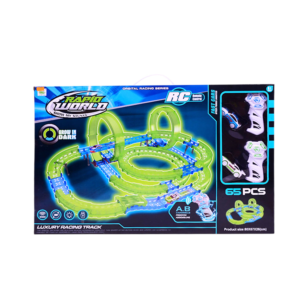 6688-610 RW LUXURY RACING TRACK SET 65PC IR