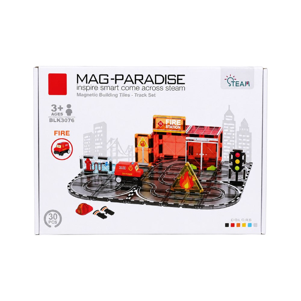 BLK3076 MAG-PARADISE FIRE TRACK SET 30PC IR