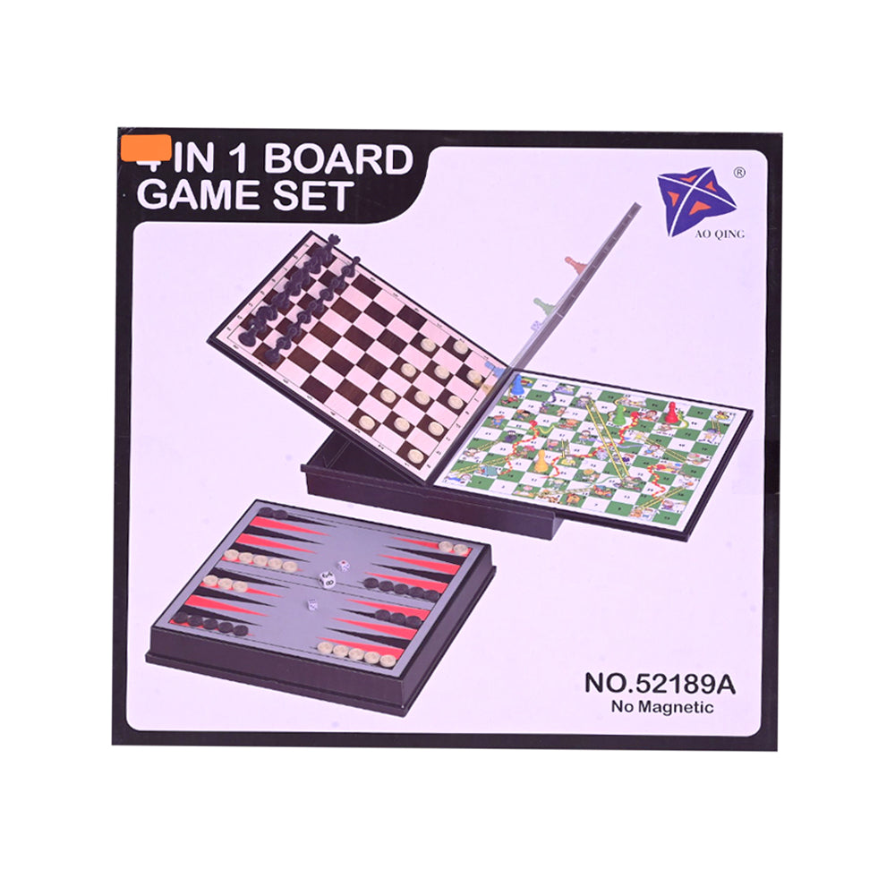52189A CHESS BOARD GAME 4IN1 IR