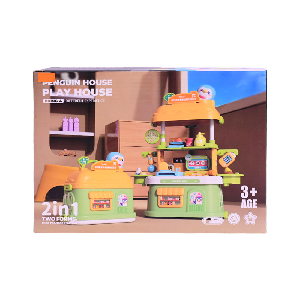 IQPT359-8 PENGUIN HOUSE KITCHEN PLAY SET IR