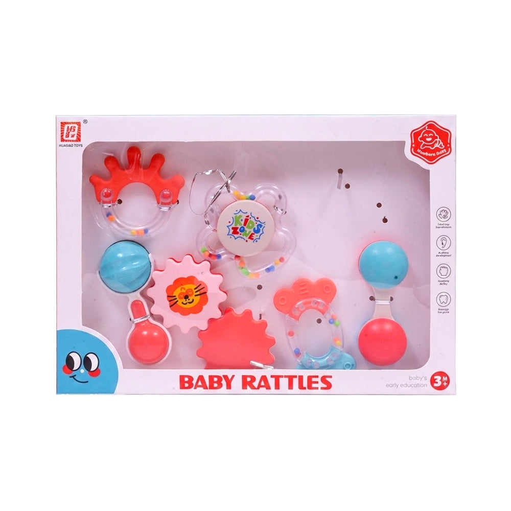 D253 BABY RATTLES SET 6PC IR