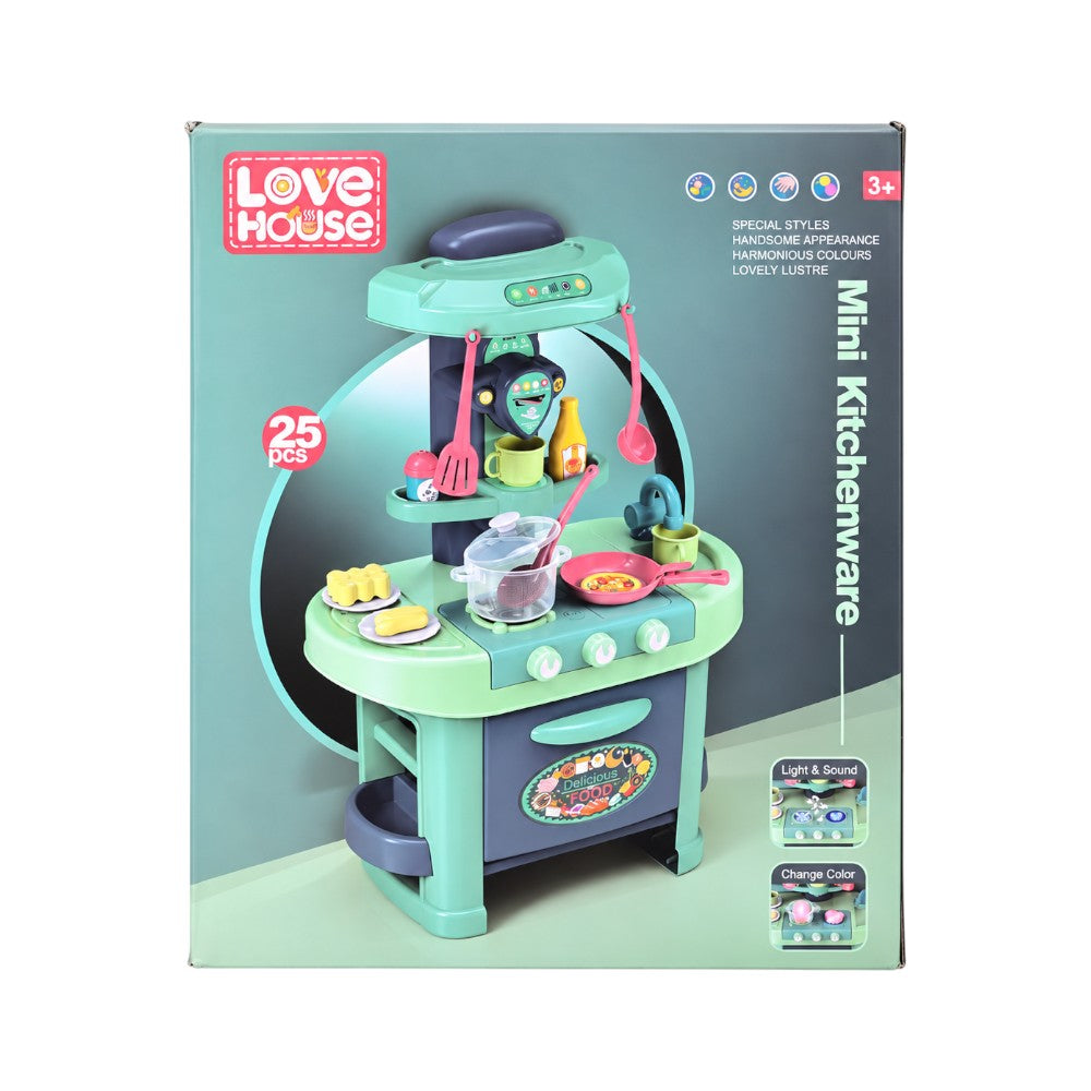 XG1-186 LOVE HOUSE MINI KITCHENWARE 25PC IR