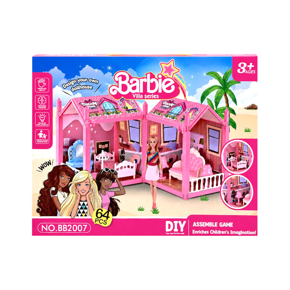 BB2008 BARBIE DREAM VILLA SET 64PC IR