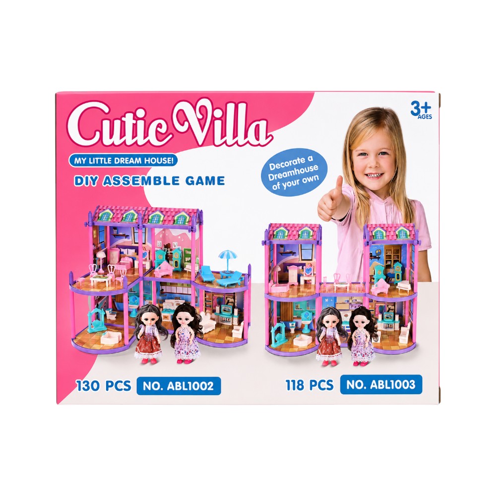 ABL1001 DIY CUTIE VILLA SET 137PC IR