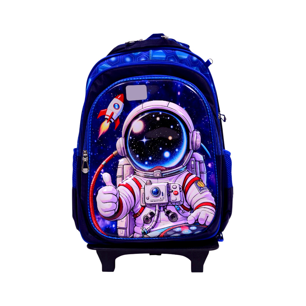1610 KIDS SCHOOL TROLLEY BAG 16INCH ASST IR