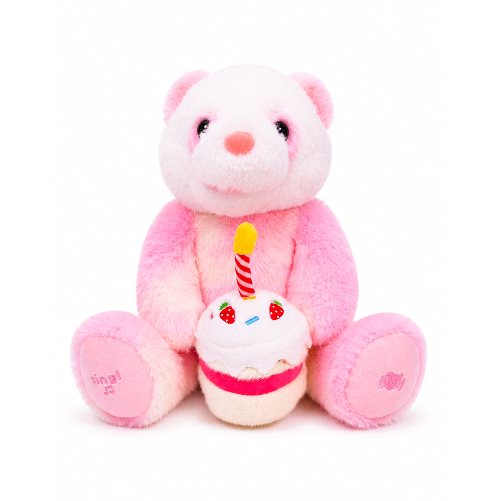 004 MIUSICAL SOFT BEAR WITH CAKE IR
