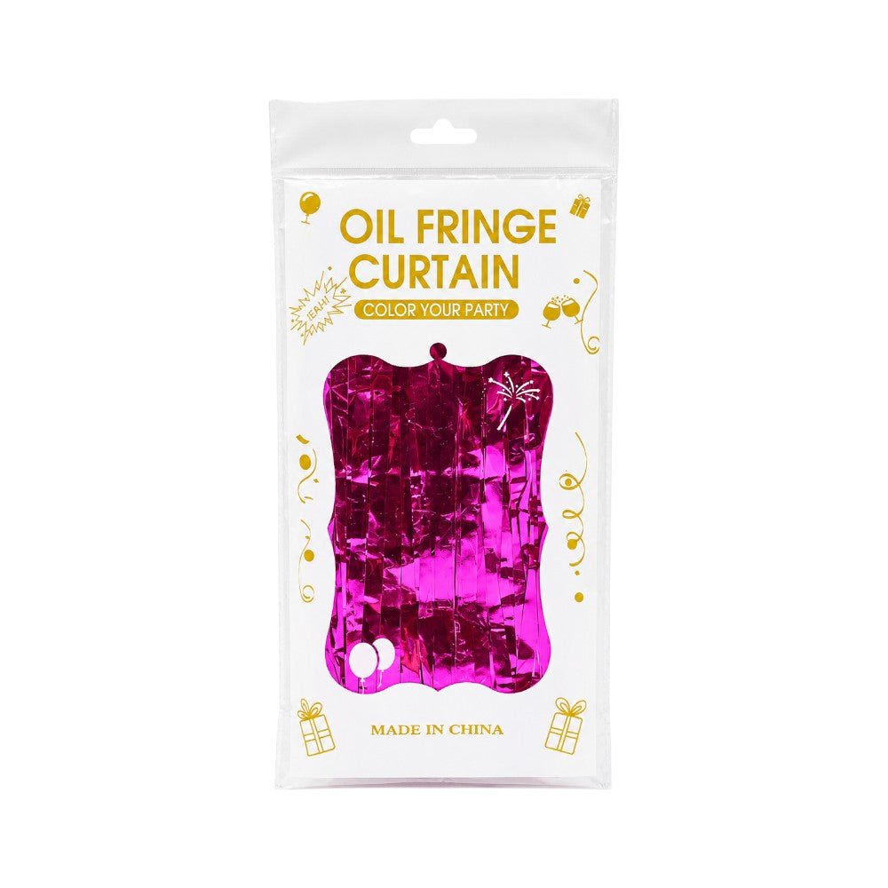 HBD FOIL FRINGE CURTAIN N.B