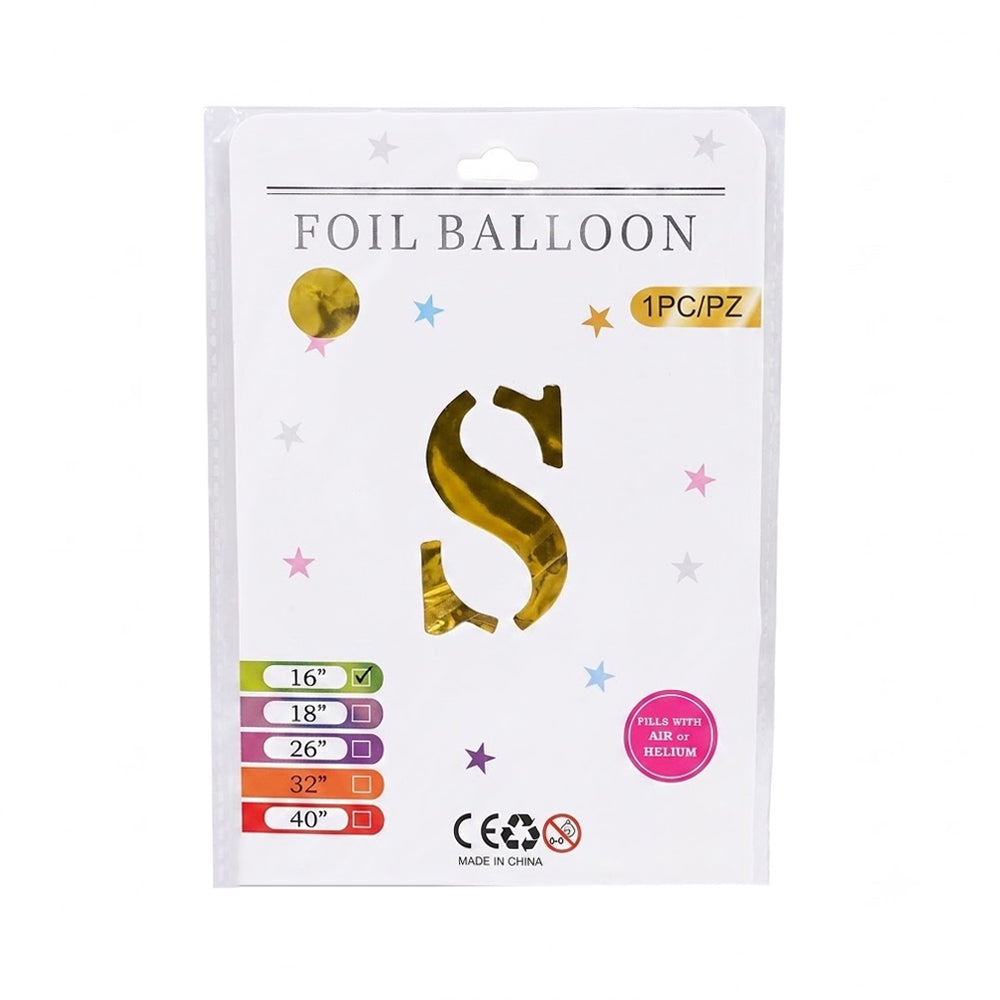 FOIL BALLOON LETTER S