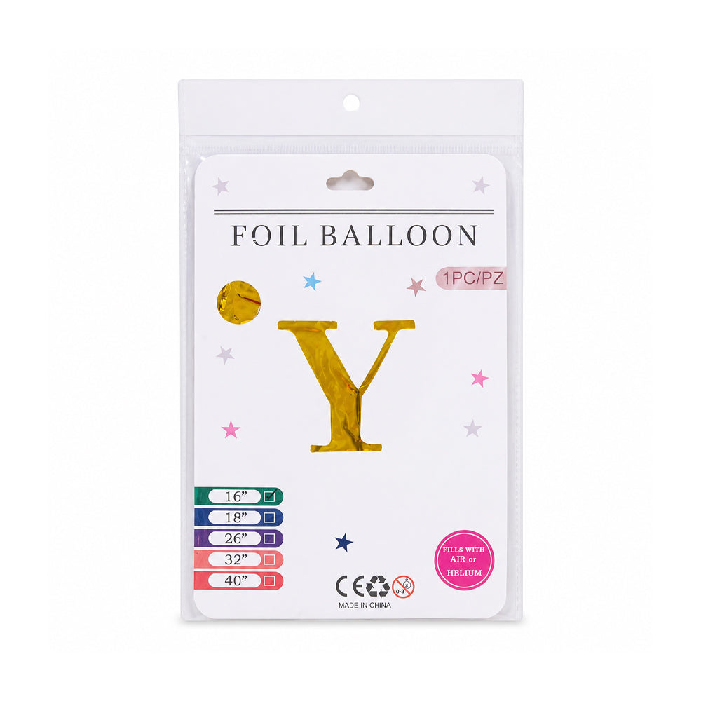 FOIL BALLOON LETTER Y