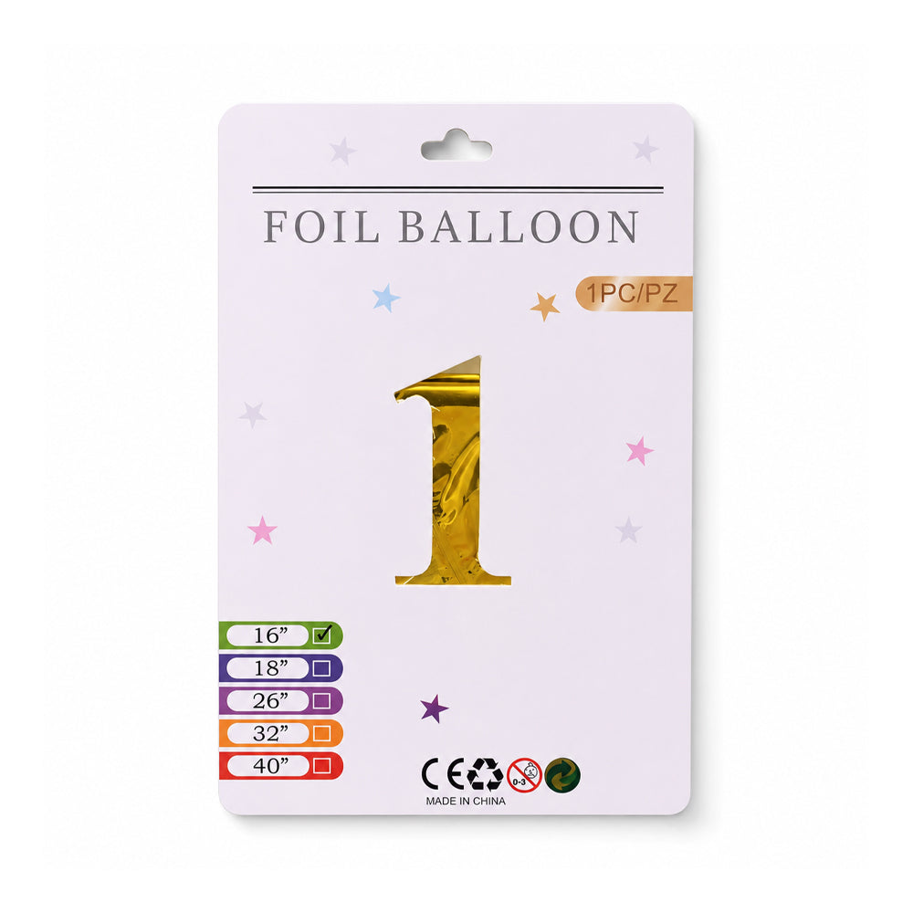 FOIL BALLOON NUMBER 1