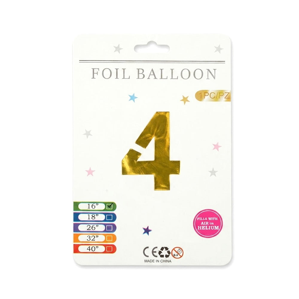 FOIL BALLOON NUMBER 4