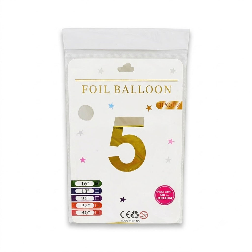 FOIL BALLOON NUMBER 5