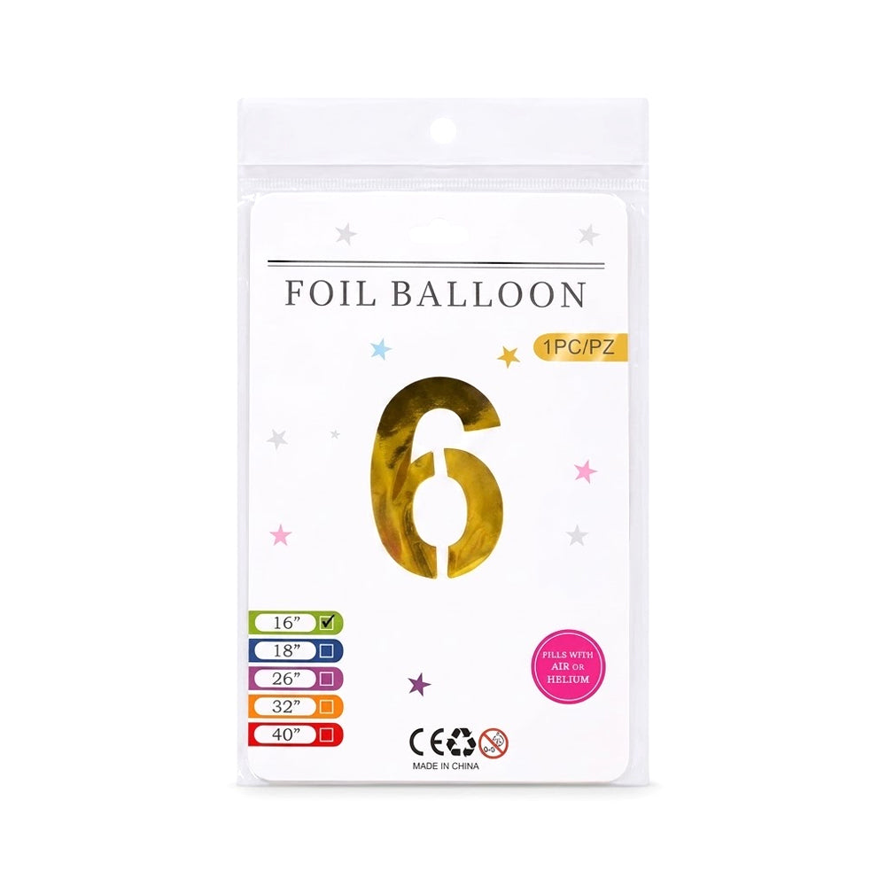 FOIL BALLOON NUMBER 6