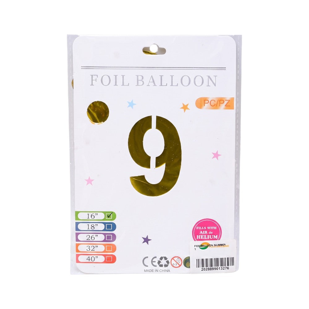 FOIL BALLOON NUMBER 9