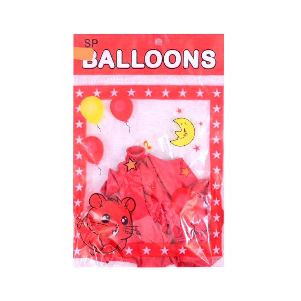 BALLOON MIX COLORS 12PCS PACK N.B