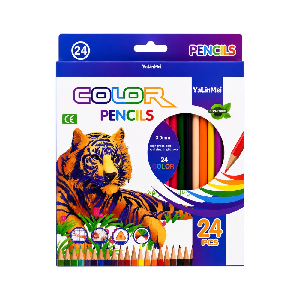 YLM-109 COLOR PENCIL 24PCS IR