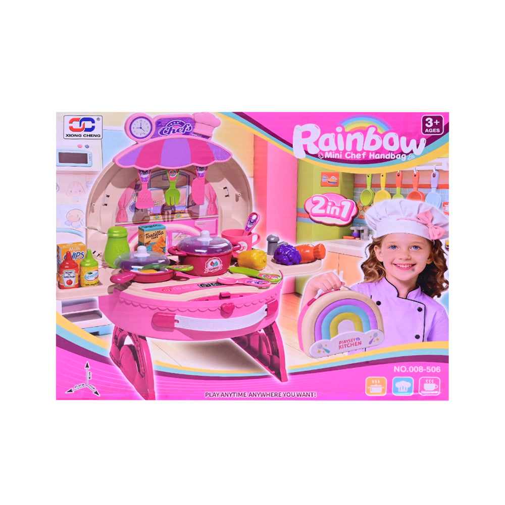 008-506 MINI CHEF HANDBAG RAINBOW 2IN1 H.B