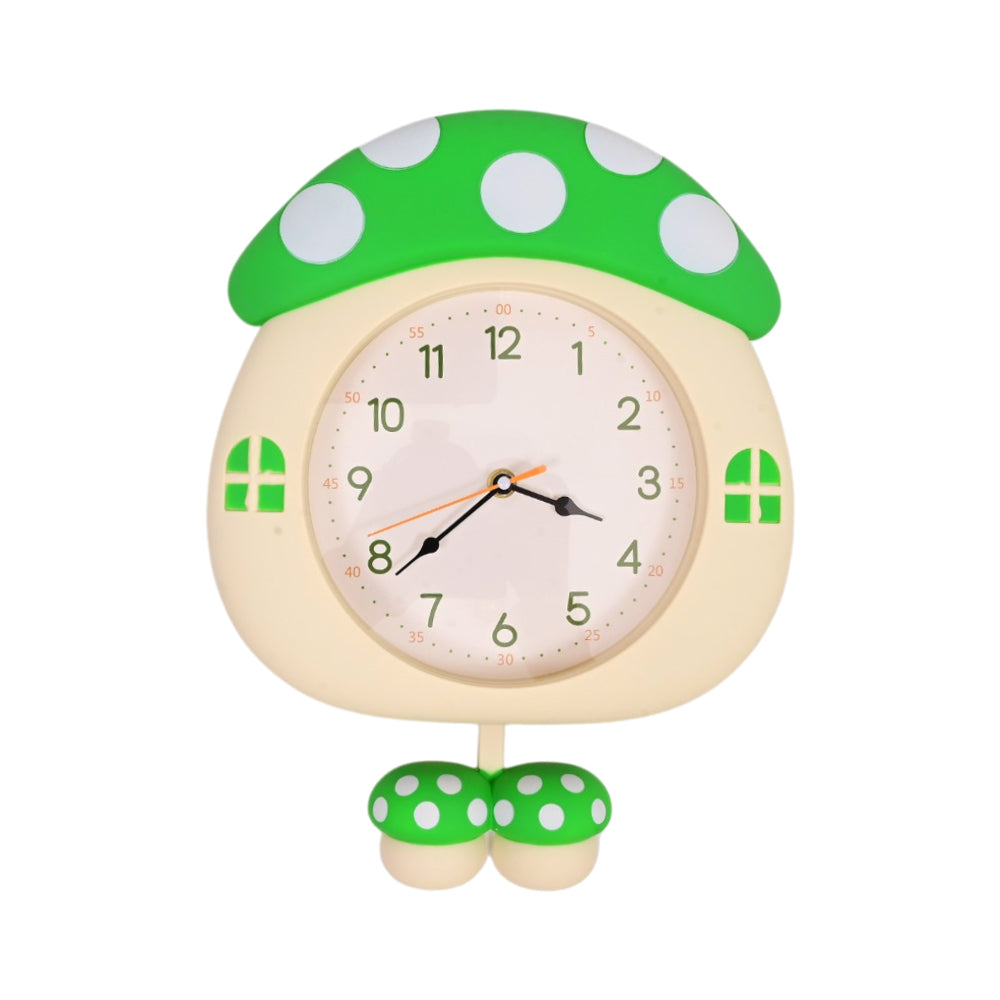 JS8819 KIDS WALL CLOCK MUSHROOM IR