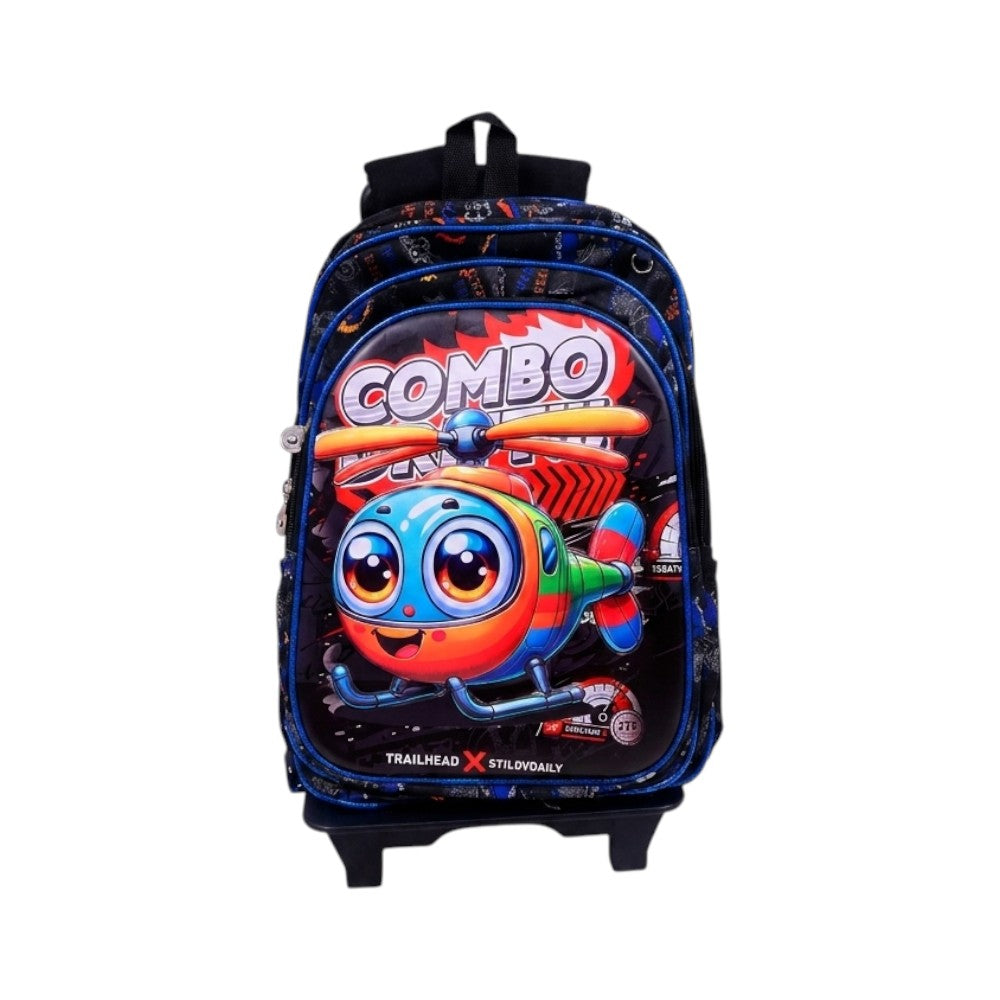 010 KIDS TROLLEY BAG ASST 16INCH IR