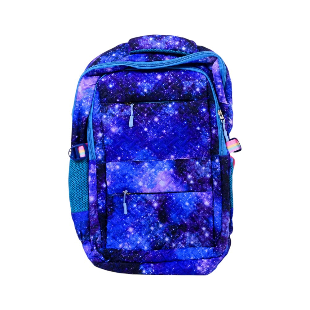 7833 SCHOOL BAG PACK BLUE STARS 17INCH G S.T