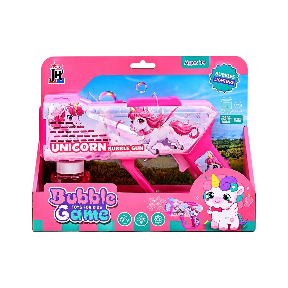 527-1 BUBBLE GUN B/O UNICORN IR