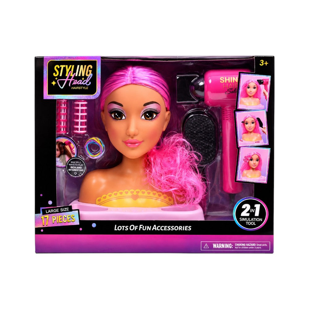 636339 HEAD STYLING DOLL 17PC IR