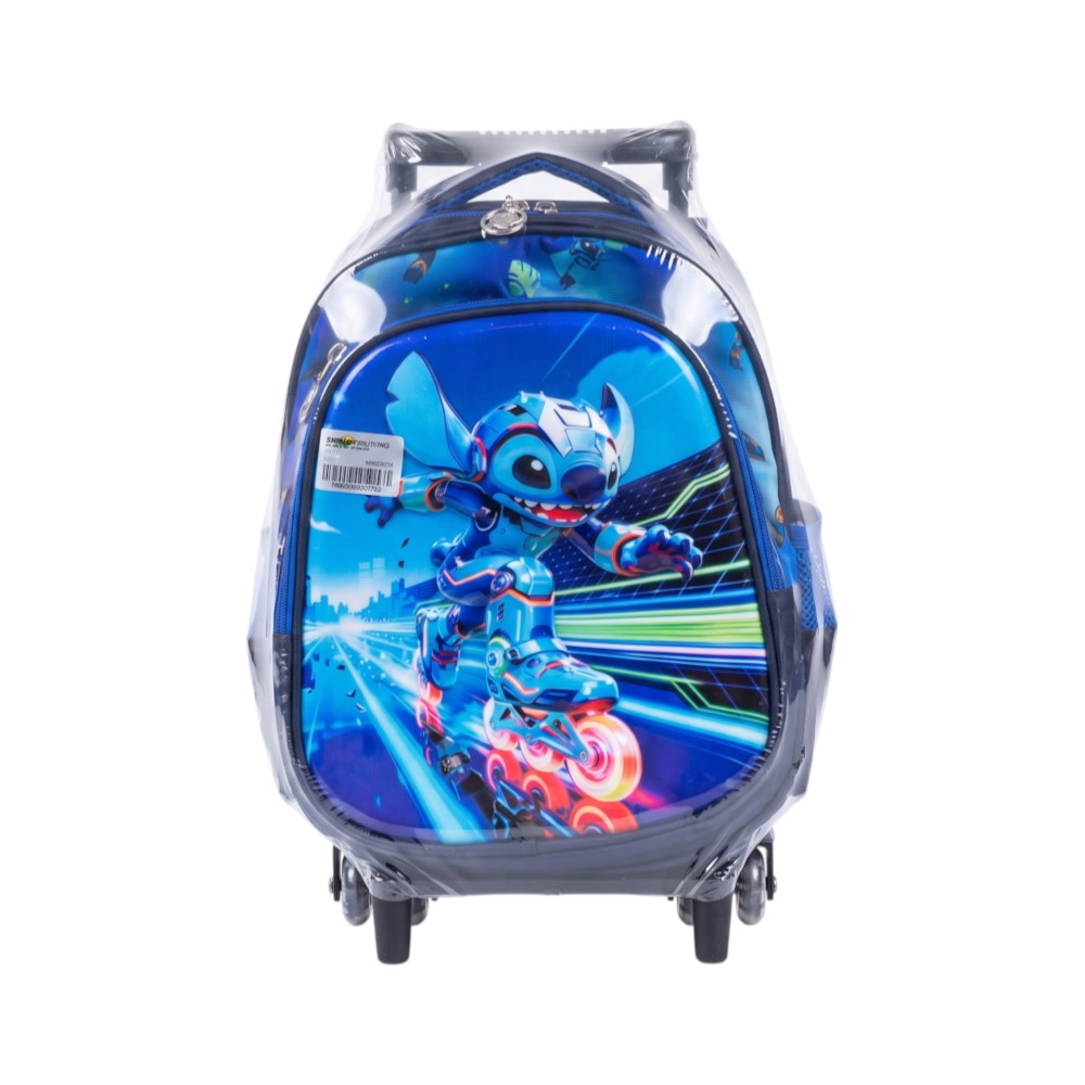 1002 SCHOOL TROLLEY BAG STITCH 12INCH B IR