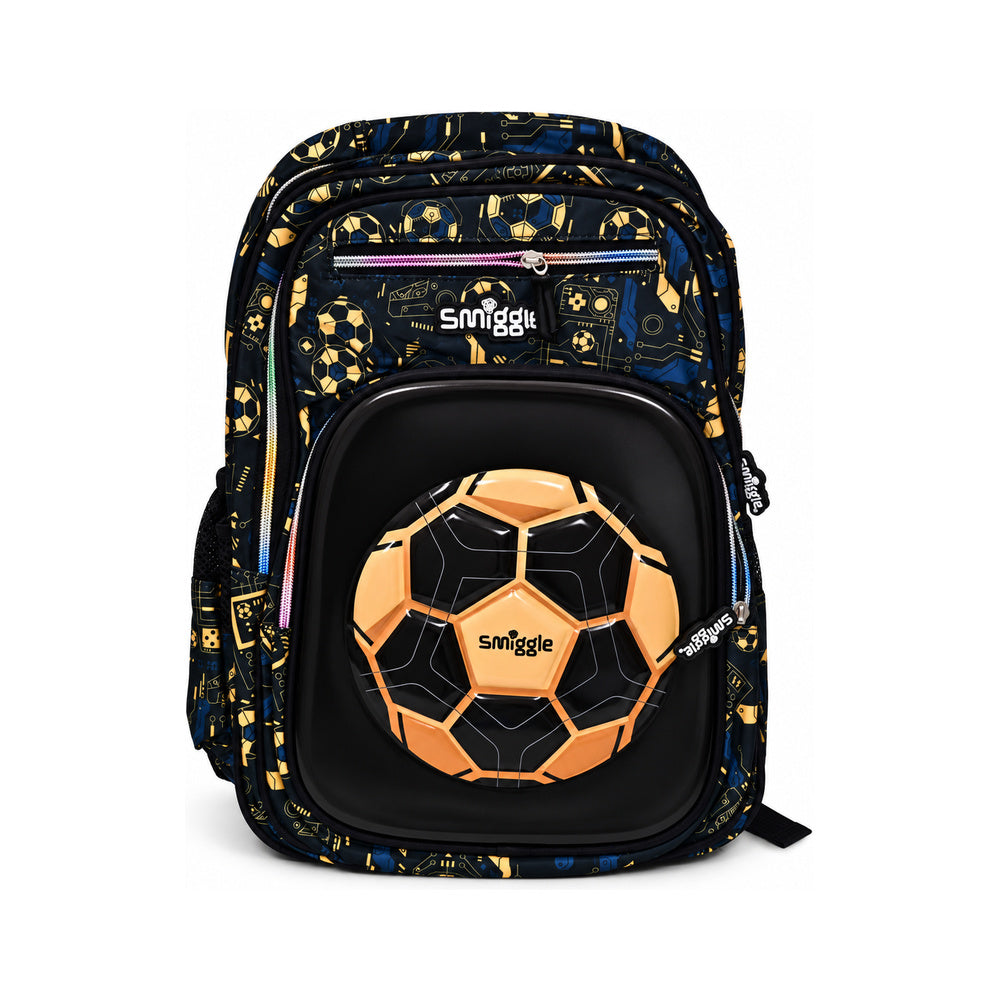 E1-E8 SMIGGLE SCHOOL BAG PACK FOOTBALL 16INCH IR