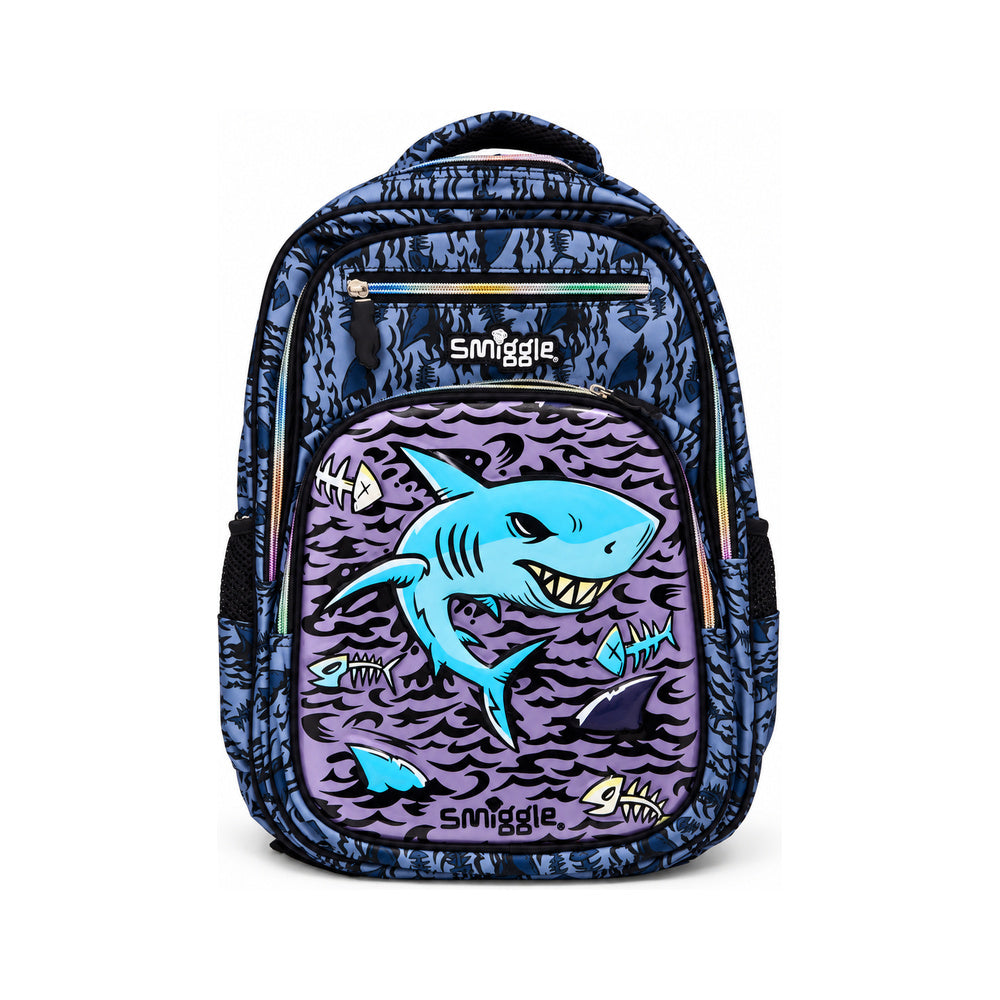 E1-E8 SMIGGLE SCHOOL BAG PACK SHARK 16INCH IR