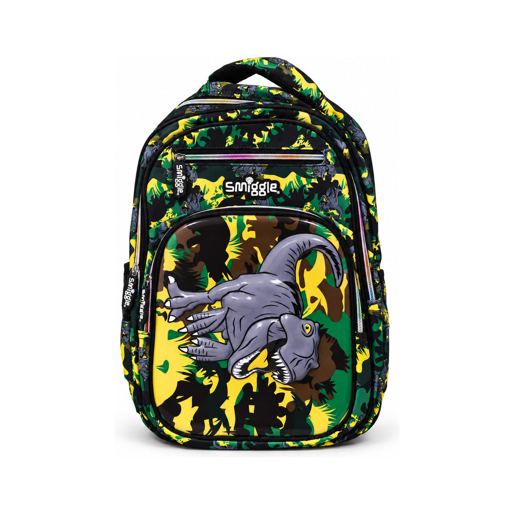 E1-E8 SMIGGLE SCHOOL BAG PACK DINO 16INCH IR