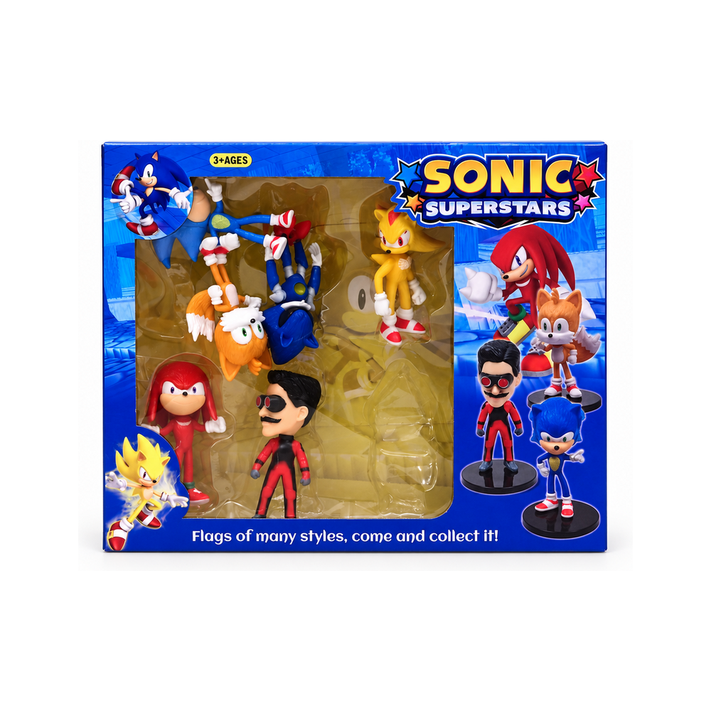 YH1013 SONIC SUPERSTAR 6PCS PACK FIGURE IR
