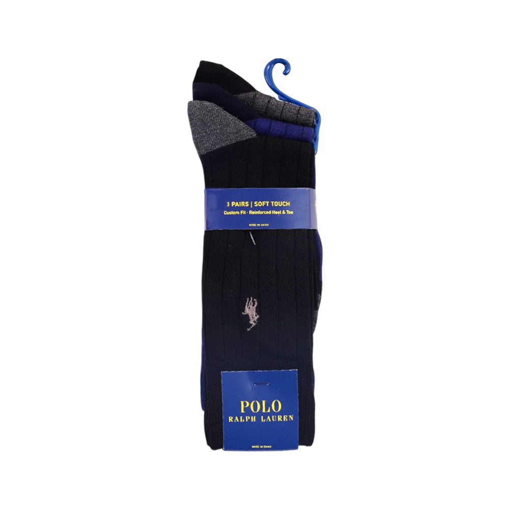 RL MEN DRESS SOCKS P-3 8439 PK ASST (IR)