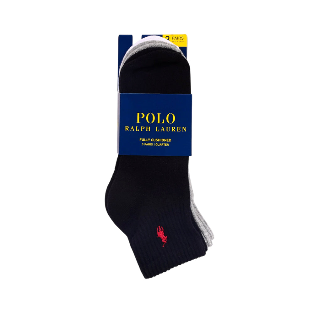 RL MEN SPORTS ANKLE SOCKS P-3 824032 PK ASST (IR)