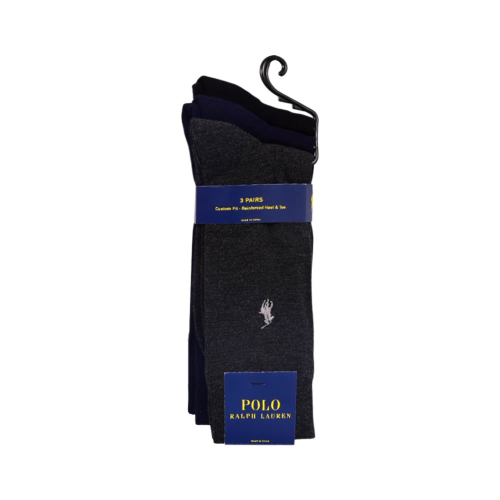 RL MEN DRESS SOCKS P-3 8083 PK ASST (IR)