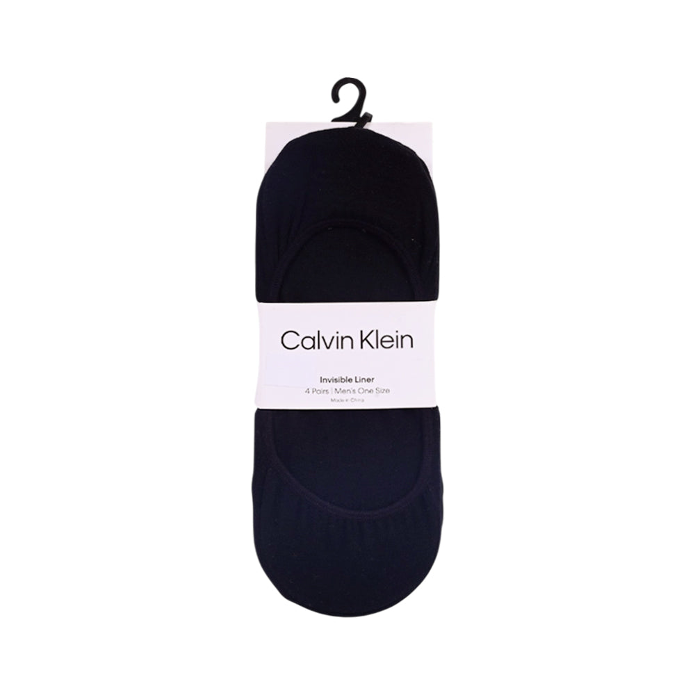 CK MEN INVISIBLE LINER SOCKS P-4 CK201LN81002 BLK (IR)