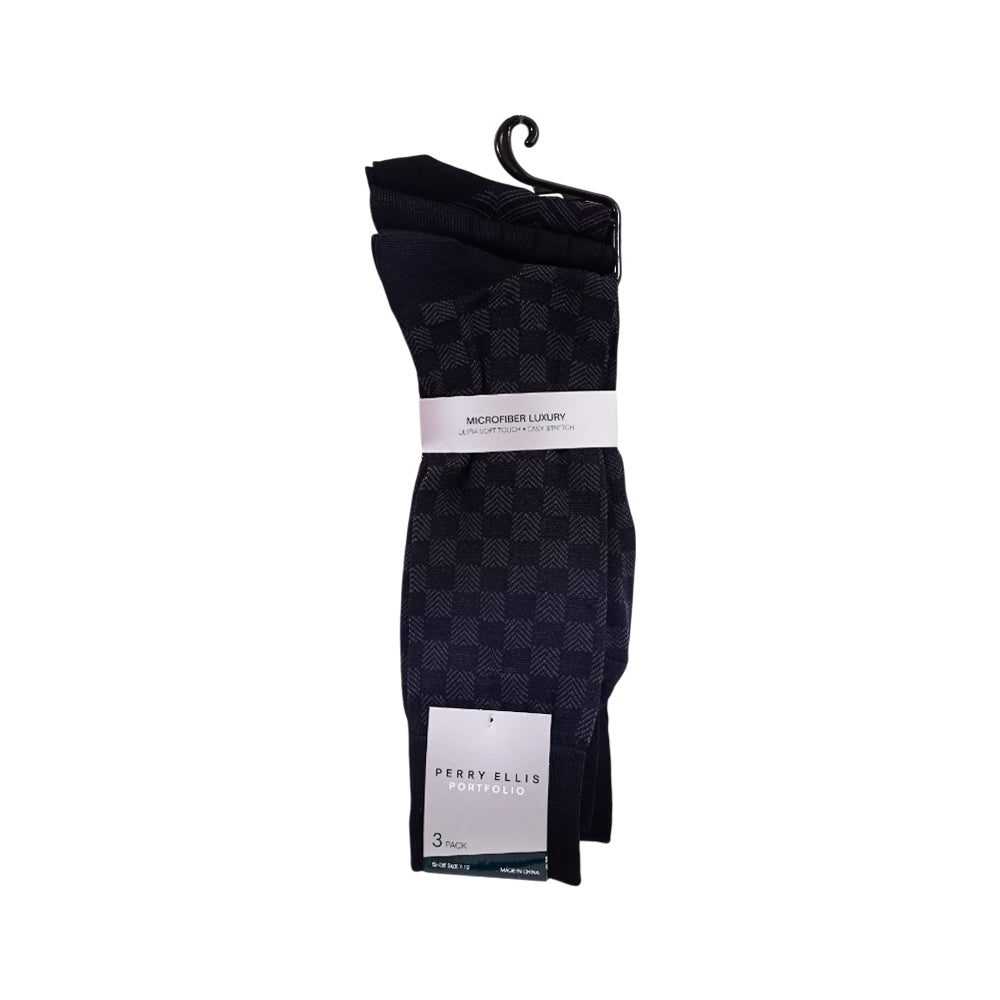 PERRY ELLIS DRESS SOCKS P-3 MIX DESIGNS (IR)