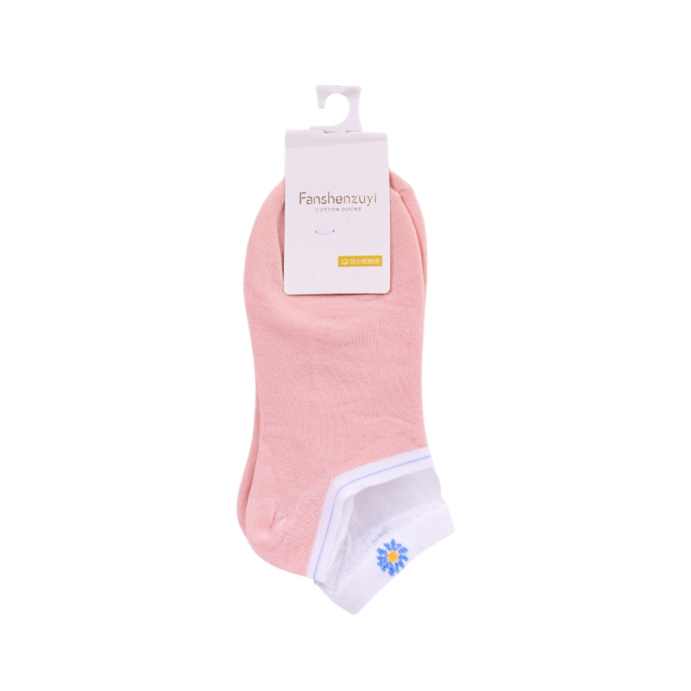 LADIES FANCY ANKLE SOCKS MIX 1P A2-26