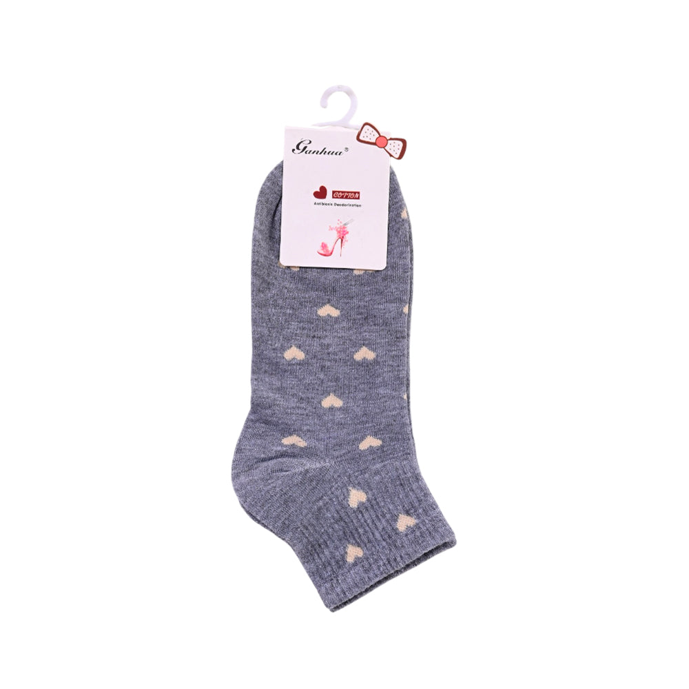 LADIES ANKLE COTTON SOCKS MIX 1P B5-26