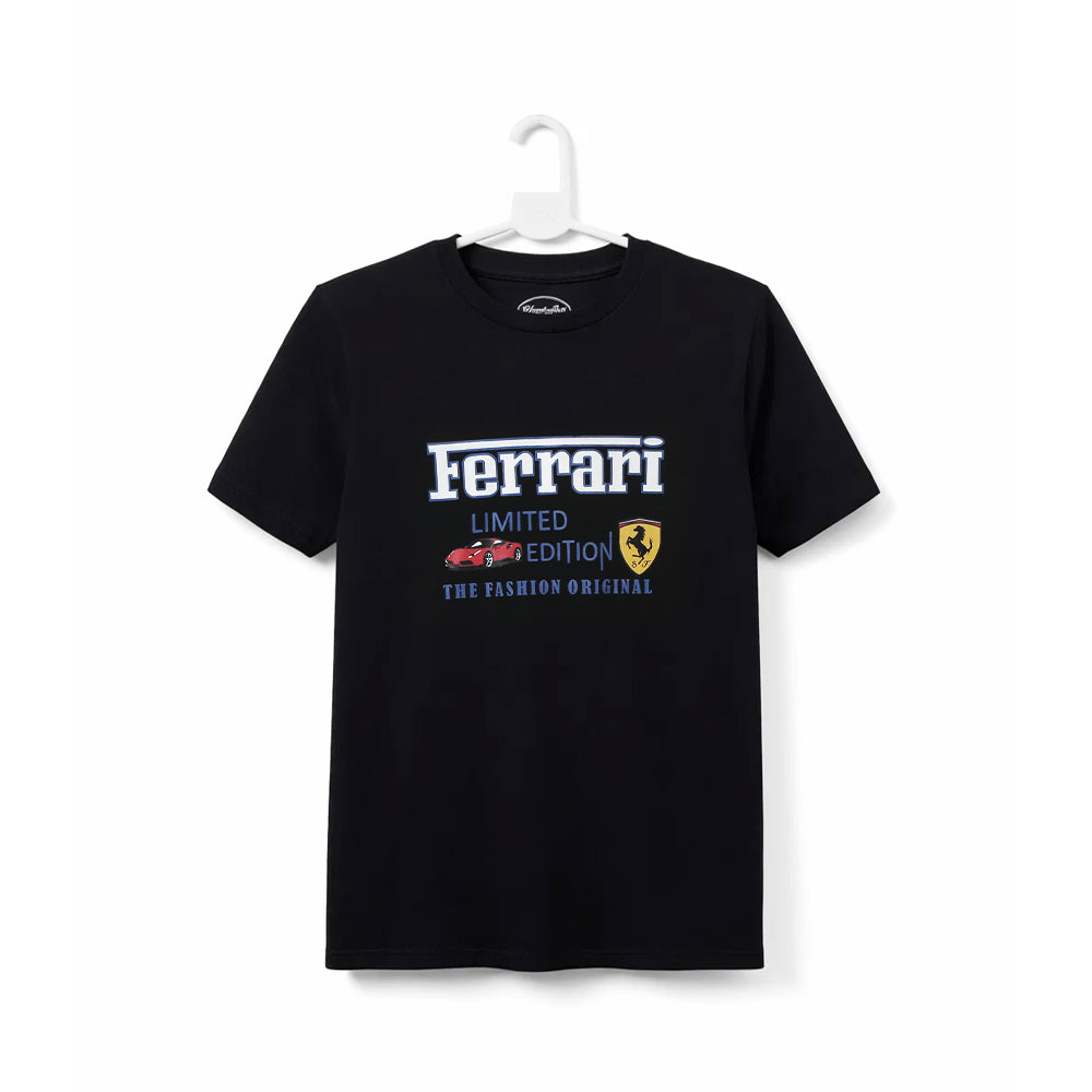 BOYS S/S ROUND NECK T-SHIRT BLACK ZHS-26 9-10 YEAR 2638