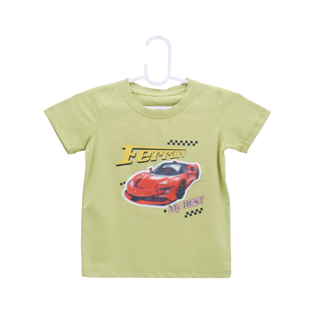 BOYS S/S ROUND NECK T-SHIRT GREEN ZHS-26 18-24M 2623