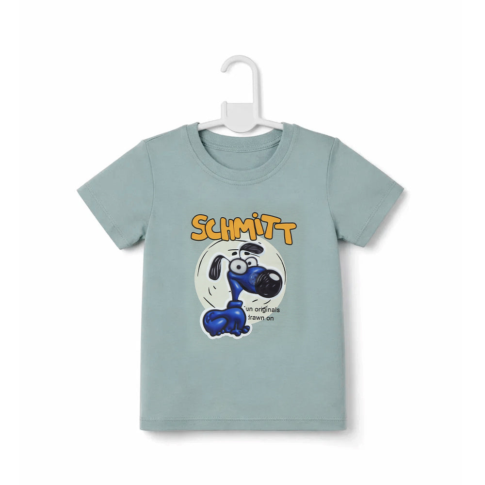 BOYS S/S ROUND NECK T-SHIRT L GREY ZHS-26 12-18M 2619